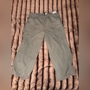 H&M Divided Parachute Nylon Pants | Sage Green | Size XL